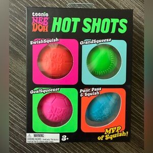 NWT NeeDoh Hot Shots sports squishy set